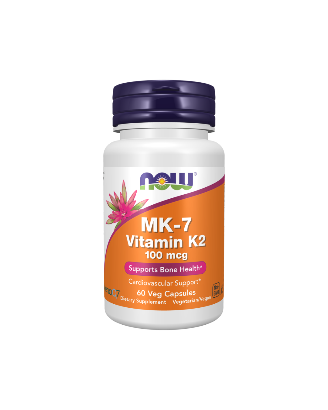 Mk-7 Vitamin K 2 100 Mcg 60 Veg Capsules